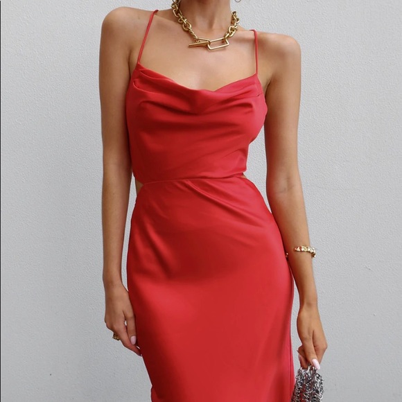 NWT Charis Slip Midi Dress - Runaway The Label - Picture 2 of 7